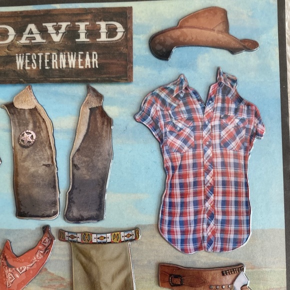 Vintage 1995 Caryco Magnets Westernwear for David Statue Magnet (not included) - Picture 5 of 7